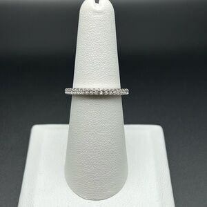 Sterling Silver Stackable Eternity CZ Ring